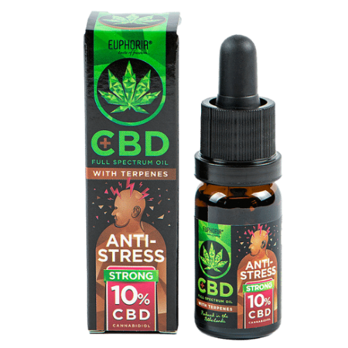 EUPHORIA CBD olej 10% s terpénmi - Anti-Stress