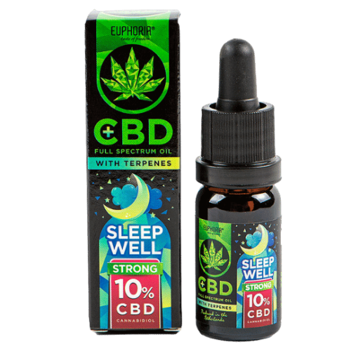 EUPHORIA CBD olej 10% s terpénmi - Sleep Well
